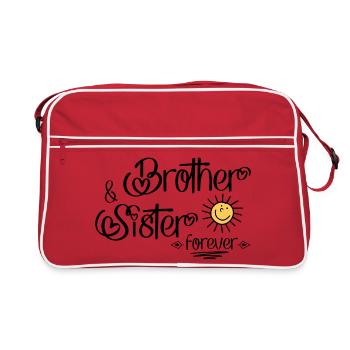 121021 siblings - Retro Bag - red/white - Front