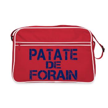 Patate forain bleu - Sac Retro - rouge/blanc - Devant