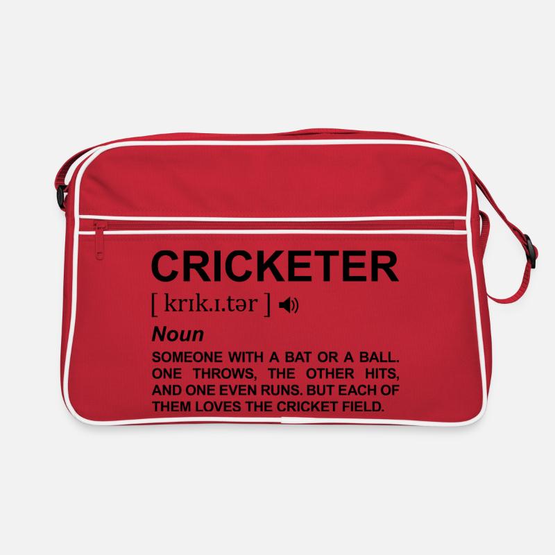 Cricketer Definition Retro Bag