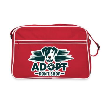 Adoptez don’t shop 2 - Sac Retro - rouge/blanc - Devant