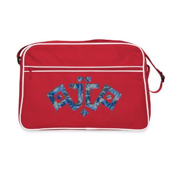 Ojio-The Originals Camo Bleu Déstructuré Originals - Sac Retro - rouge/blanc - Devant