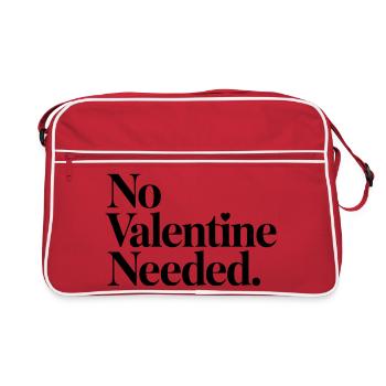 Chemise sans besoin de la Saint-Valentin – Drôle anti-Valentin - Sac Retro - rouge/blanc - Devant