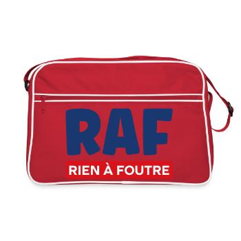 rien à foutre - Sac Retro - rouge/blanc - Devant