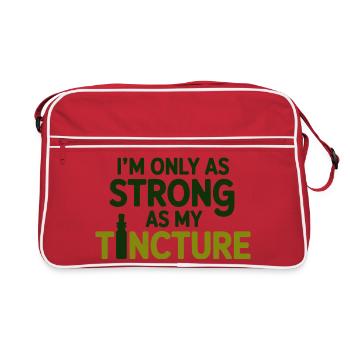 Naturopathe, je ne suis aussi fort que mon pro de la teinture - Sac Retro - rouge/blanc - Devant