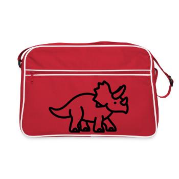triceratops - Sac Retro - rouge/blanc - Devant