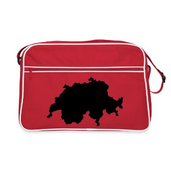 Carte suisse - Sac Retro - rouge/blanc - Devant
