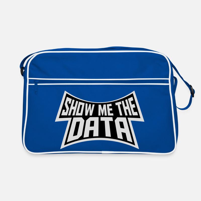 Show Me The Data Funny Nerd Analyst Sarcastic Retro Bag