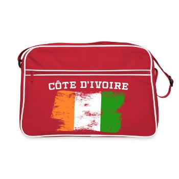 Ivory Coast Pride Cote D'Ivoire Heritage Elephant - Sac Retro - rouge/blanc - Devant