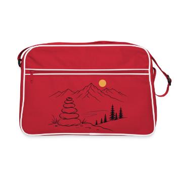 Cairn - Sac Retro - rouge/blanc - Devant