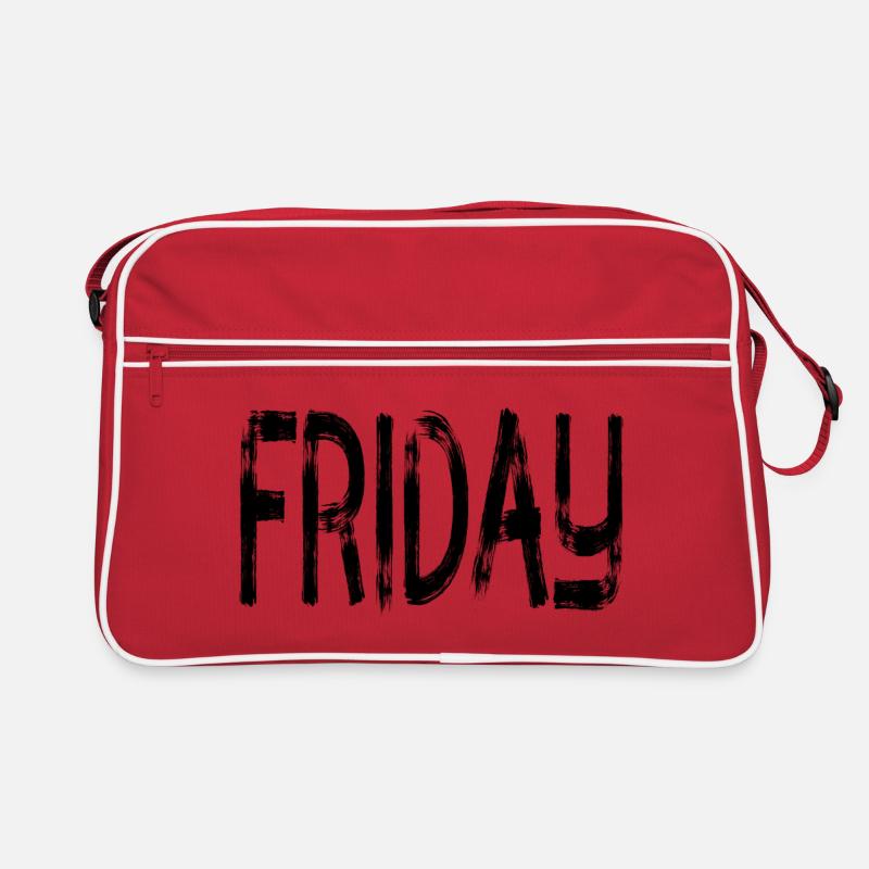 Friday Freitag Wochenende Retro Tasche