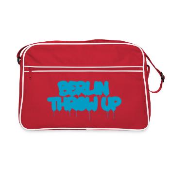 Berlin Throw Up - Retro Tasche - Rot/Weiß - Vorne