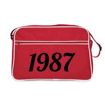 1987 - Sac Retro - rouge/blanc - Devant