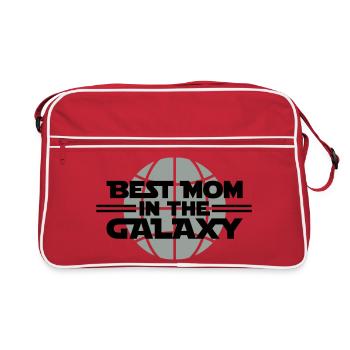 Best Mom In The Galaxy - Retro Bag - red/white - Front
