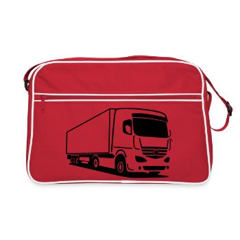 Truck truck – clear edge on the road - Retro Bag - red/white - Front