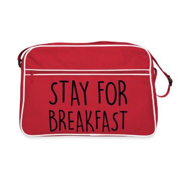 STAY FOR BREAKFAST Frühstück - Retro Bag - red/white - Front
