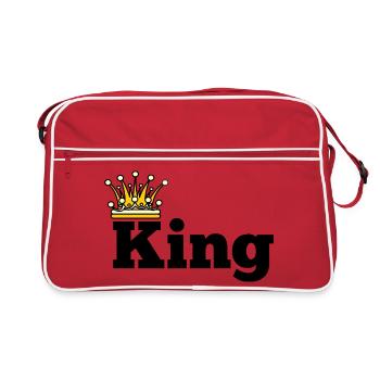 King golden crown - Retro Bag - red/white - Front