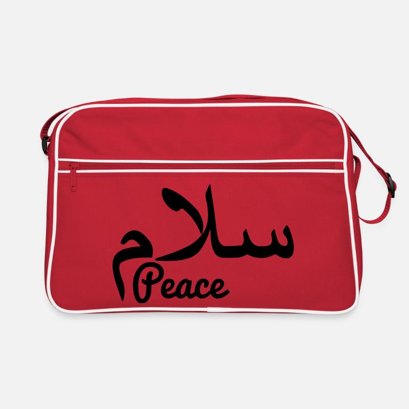 Arabischer Friedenstext Frieden Retro Tasche