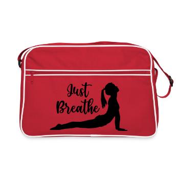 Idée cadeau de yoga - Namaste - Sac Retro - rouge/blanc - Devant