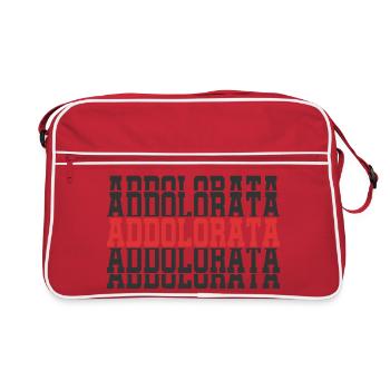 T Shirt Addolorata T-Shirt Stacked Gift Idea - Retro Bag - red/white - Front