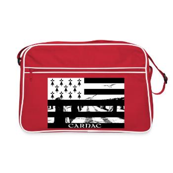 CARNAC - Sac Retro - rouge/blanc - Devant