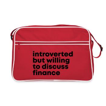 Finance Finance Finance - Retro Bag - red/white - Front