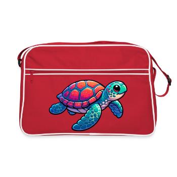 Turtle - Retro Bag - red/white - Front