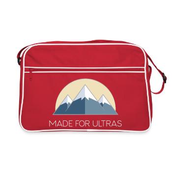 Montagnes - Conçu pour les ultras - Sac Retro - rouge/blanc - Devant