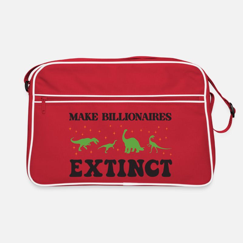Make Billionaires Extinct Retro Bag