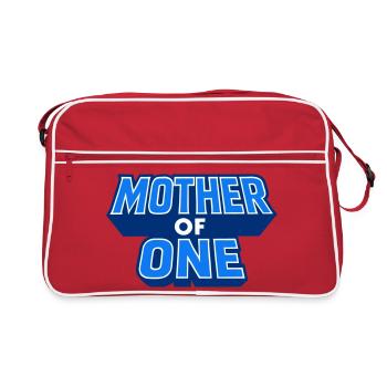 Mother of One - Retro Tasche - Rot/Weiß - Vorne