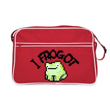 I frogot, grenouille mignonne - Sac Retro - rouge/blanc - Devant