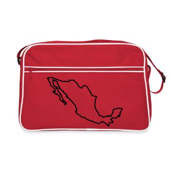 Aperçu du Mexique - Sac Retro - rouge/blanc - Devant