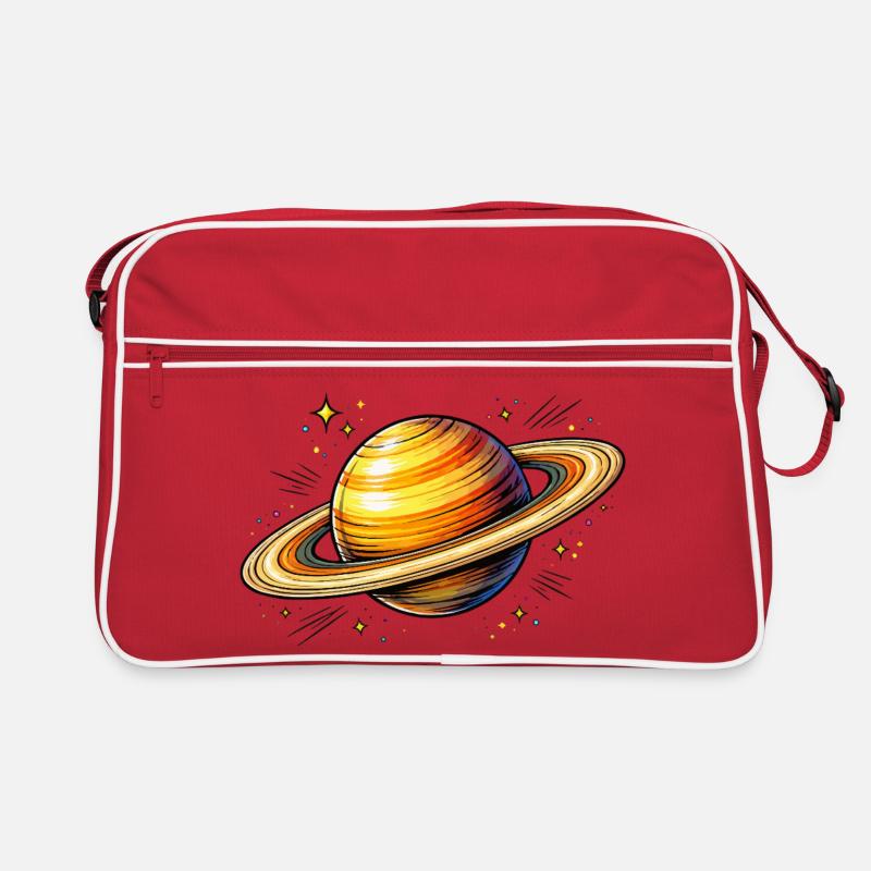 Planet Saturn Retro Bag