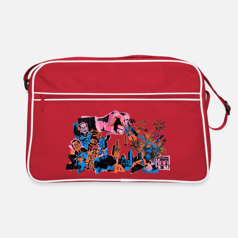 Fallas De Valencia Fireworks Risograph Retro Bag