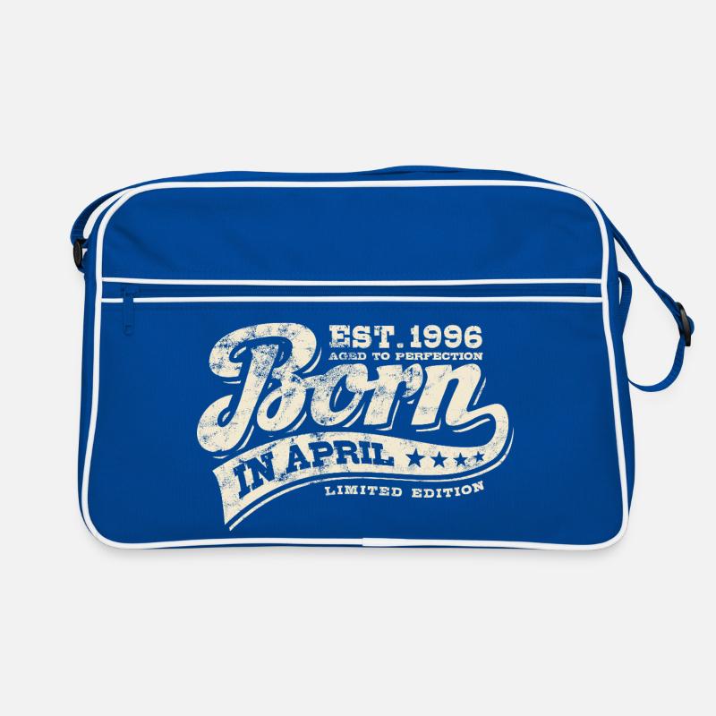 Born in April 1996 - Geburtstag - Geschenk Retro Tasche