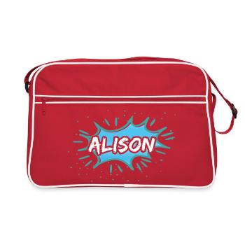 Cadeau pour Alison - Sac Retro - rouge/blanc - Devant