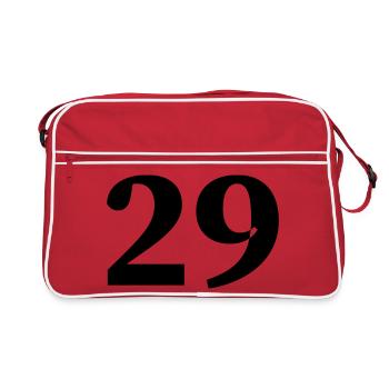 29 - Sac Retro - rouge/blanc - Devant