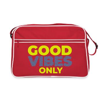 GOOD_VIBES_ONLY_Color - Sac Retro - rouge/blanc - Devant