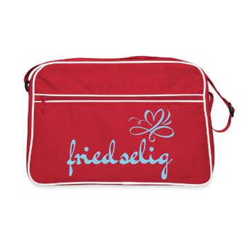 Paisible - Vocabulaire - Mots oubliés - Sac Retro - rouge/blanc - Devant
