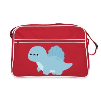 Spinosaurus Nelly - Retro Bag - red/white - Front