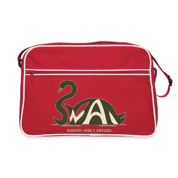 SWAN – Swan et jeux de mots - Sac Retro - rouge/blanc - Devant