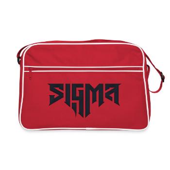 Sigma Glyphs in Tough Typography - Retro Bag - red/white - Front