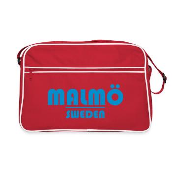 Malmo Sweden - Retro Bag - red/white - Front
