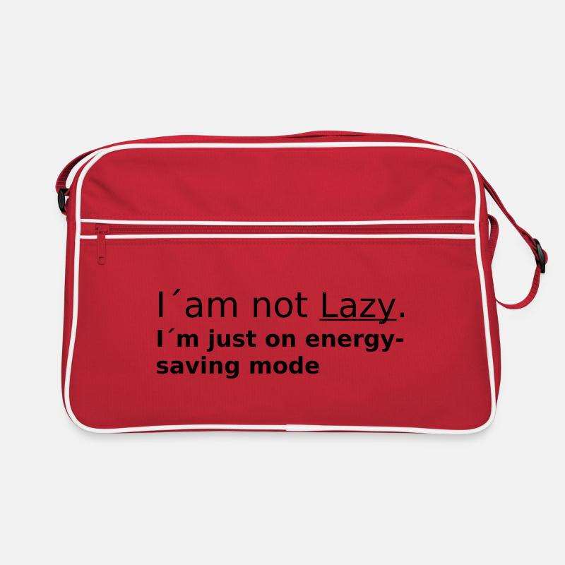I am not Lazy Retro Tasche