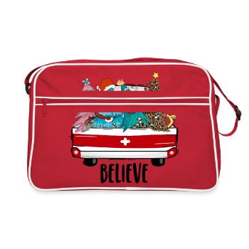 Croyez tenue de Noël - Sac Retro - rouge/blanc - Devant