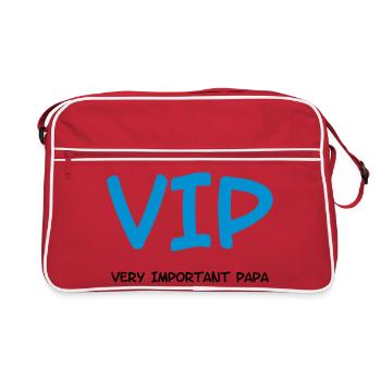 Very Important Papa :) - Retro Tasche - Rot/Weiß - Vorne