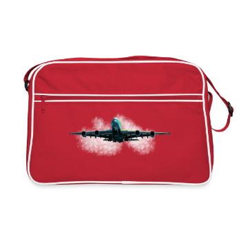 Le plus grand avion de ligne - Sac Retro - rouge/blanc - Devant
