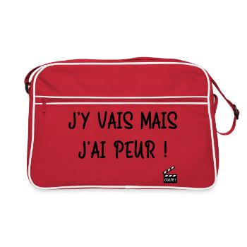 J'y vais mais j'ai peur ! Les Bronzés font du ski - Sac Retro - rouge/blanc - Devant