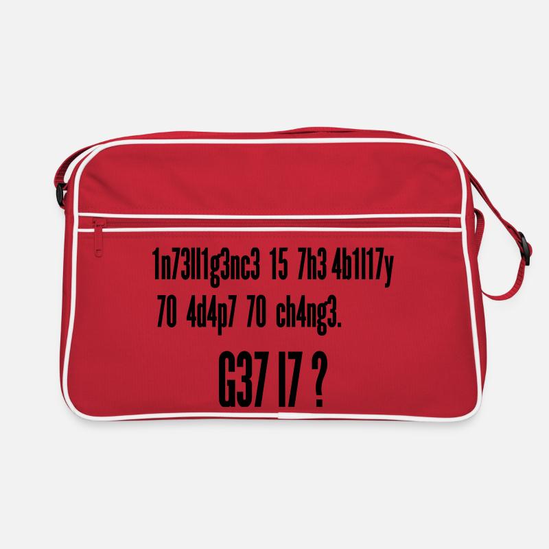 Intelligence Ability to Adapt Change | Leet Art Retro Bag