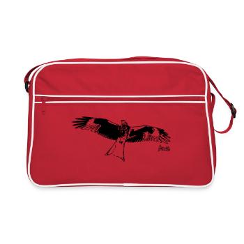 HGWild - Cerf-volant rouge - Sac Retro - rouge/blanc - Devant