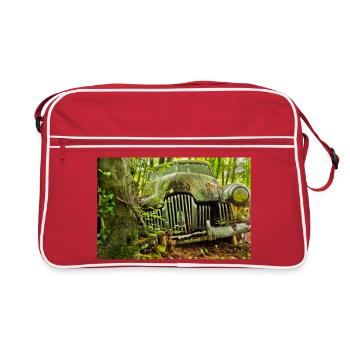 Forest Decay: Rusty Car Remnant - Retro Bag - red/white - Front